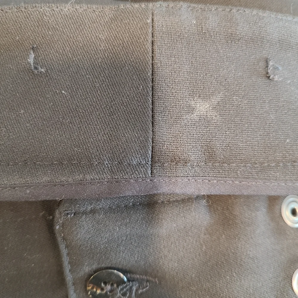 Black Veronica Beard Moto Cropped Slim Ponte Pants - Picture 8 of 9